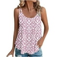 thumbnail image 1 of Quinlirra Sleeveless Tank Tops for Women Summer 2025 Women's Spring And Summer New Tank Eyelet Embroidery Scoop Neck Fashion Print Casual Fashion Top, 1 of 5
