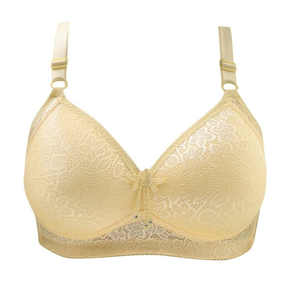 Quinlirra Sport Bras for Women Clearance Woman's Comfortable Lace Breathable Bra Underwear No Rims