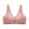 thumbnail image 1 of Quinlirra Sport Bras for Women Clearance Women's Bra Soild Wire Free Underwear One-Piece Bra Everyday Front Buckle Underwear, 1 of 4