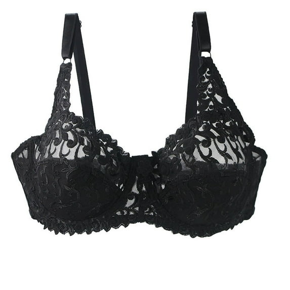 Quinlirra Sport Bras for Women Clearance Women's Lace with Steel Solid Color Sexy Double Breasted Push Up Bra