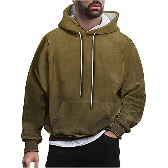 Quinlirra Sweatshirts for Men No Hood Men Casual Fashion Hooded Sweatshirts Round Neck Print Pullover Long Sleeve Tops Sweatshirt