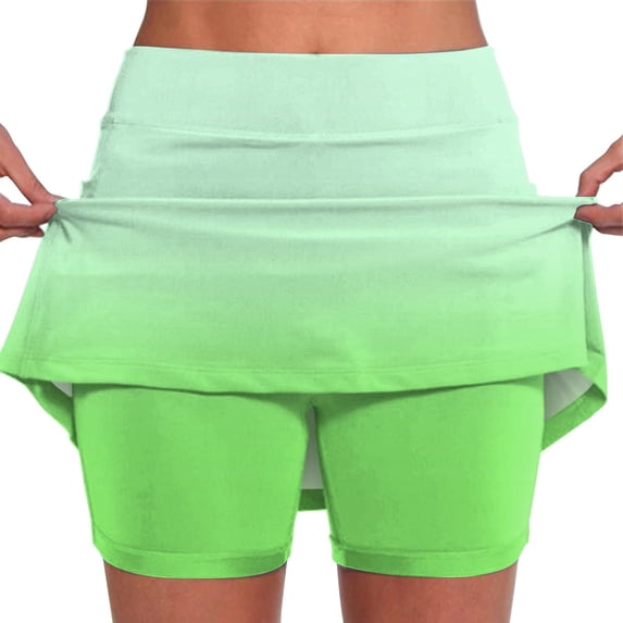 Quinlirra Tennis Skirts for Women with Shorts High Waisted Athletic Golf Skirts