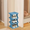 thumbnail image 1 of Vertical Shoe Rack - Tall Narrow Shoe Rack Organizer for Small Spaces,4 Tier Shoen Shelf for Entryway,Closet,Corner,Doorway,Skinny Shoe Shelf Space Saving Shoe Storage,Free Stackable, 1 of 6
