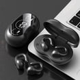 thumbnail image 1 of Quinlirra Wireless Earbuds Bluetooth Headphones 48hrs Play Back Sport Earphones with LED Display Over-Ear Buds with Earhooks Built-in Mic Headset for Workout-Black&Bluetooth 5.3, 1 of 9
