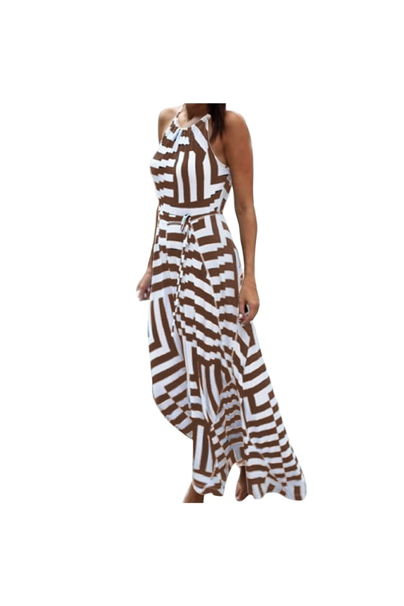 Women's Casual Dresses petite Women Sexy Summer Boho Maxi Long Evening Party Beach Dress Sundress