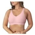 thumbnail image 1 of Quinlirra Women's Comfortable Seamless Body Shaping Wireless Large Size Bra Shockproof Seamless Underwear Pink Size XL, 1 of 5
