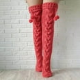thumbnail image 1 of Quinlirra Women's Novelty Socks, Women Cable Knit Extra Long Boot Socks Over Knee Thigh Stocking Leg Warmers, 1 of 3
