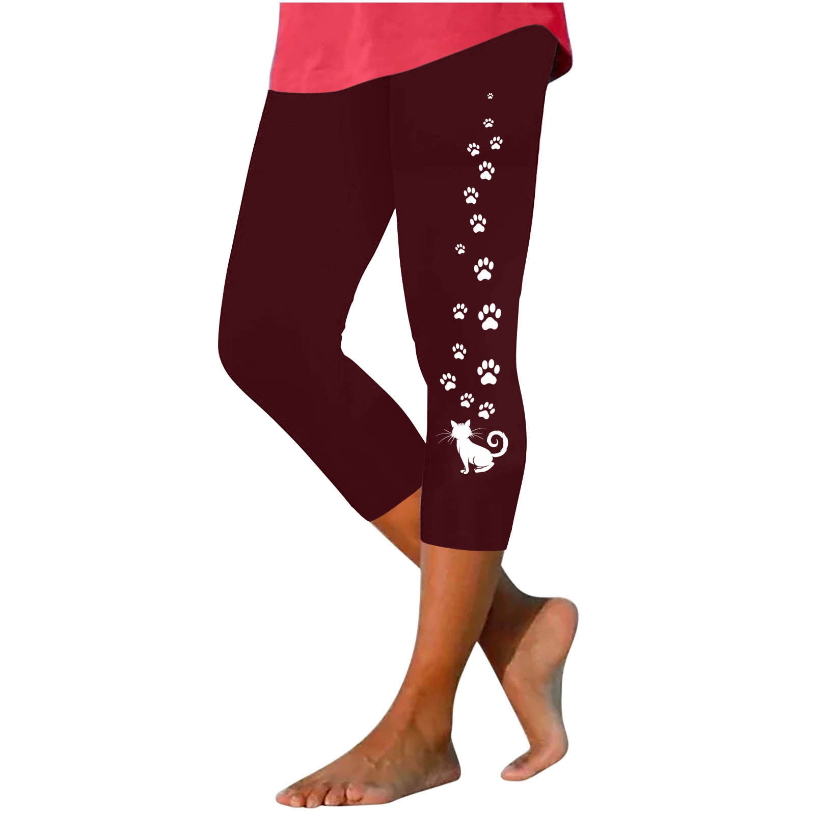 Quinlirra Womens Capri Pants Clearance Under 5$ Women's Fashion Solid ...