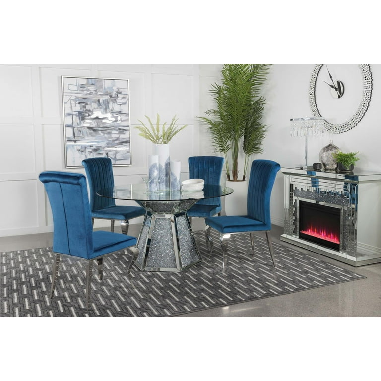 Walmart glass best sale table set