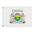 thumbnail image 1 of Quinn(Alt Irish Coat of Arms Small White Flag - 16"x10.5" inches, 1 of 1