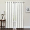 thumbnail image 1 of Quinn Blackout Single Curtain Lined Grommet Panel, 50" x 63", White, 1 of 5