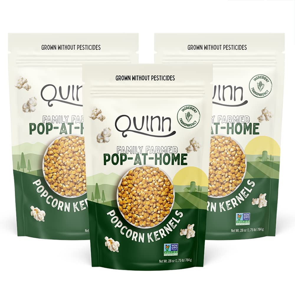 Quinn Family Farmed PopAtHome DHF10 Popcorn Kernels Yellow