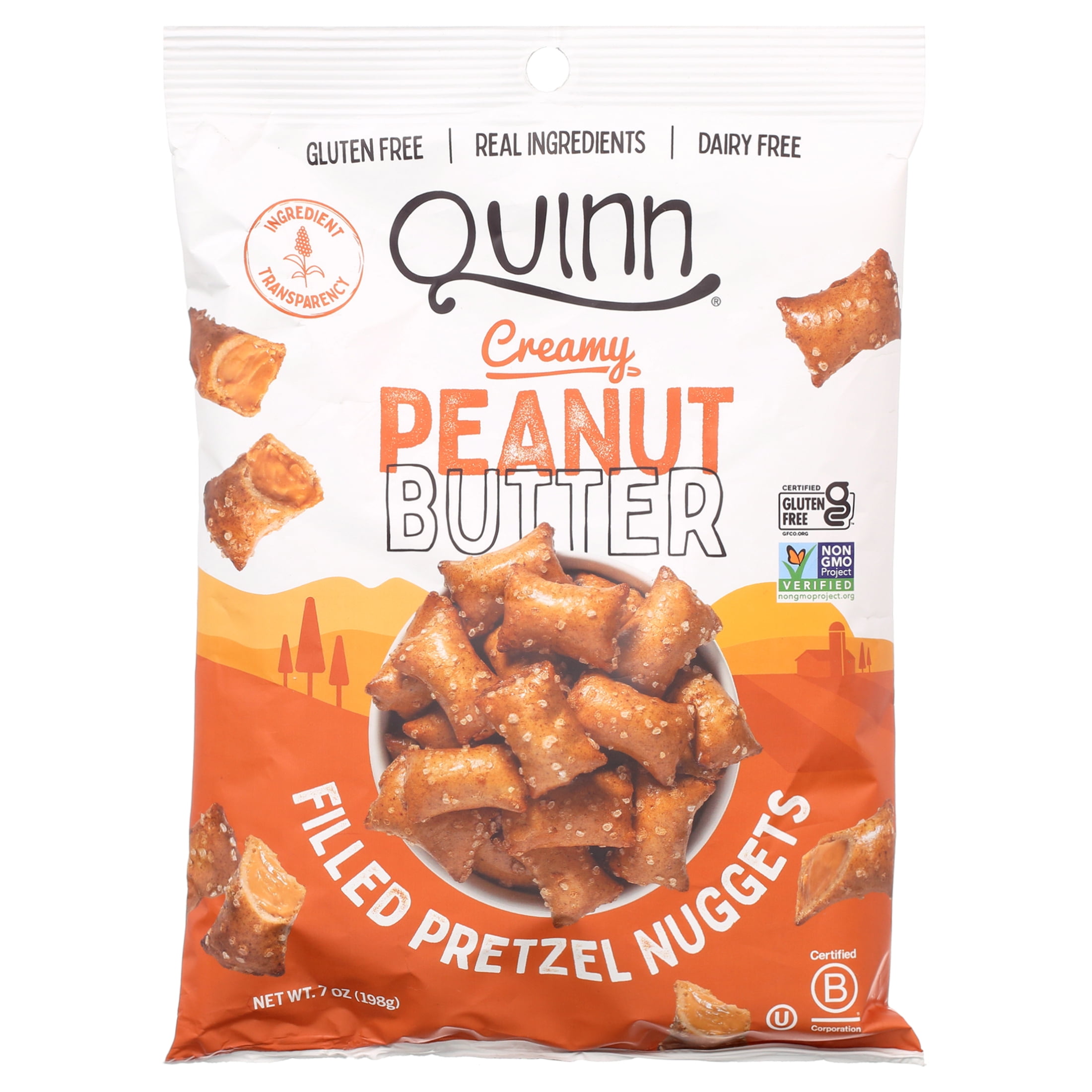 Quinn Gluten Free Peanut Butter Filled Pretzel Nuggets, 7 oz