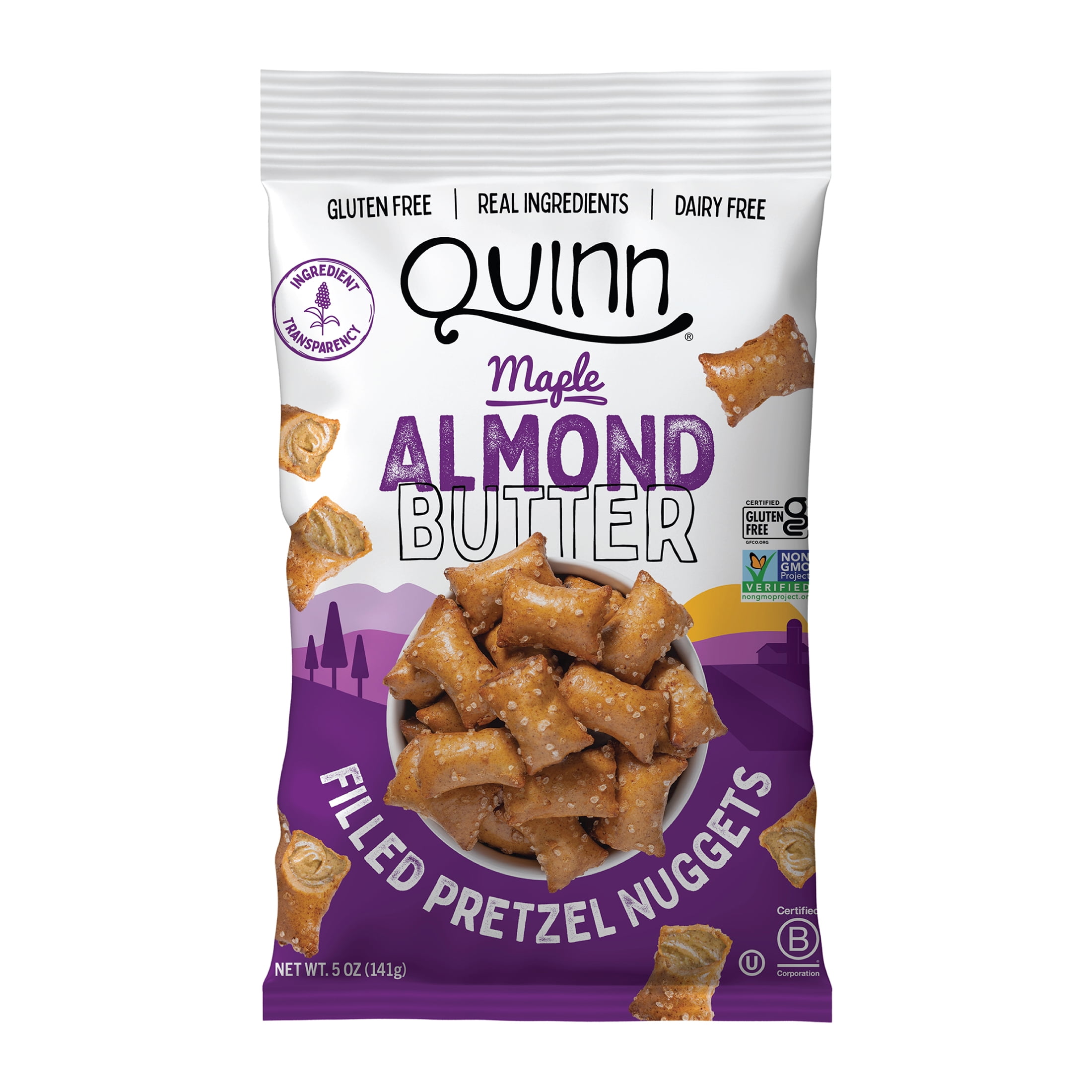Quinn Maple Almond Butter Filled Pretzel Nuggets, 5.0 oz, 1 Count