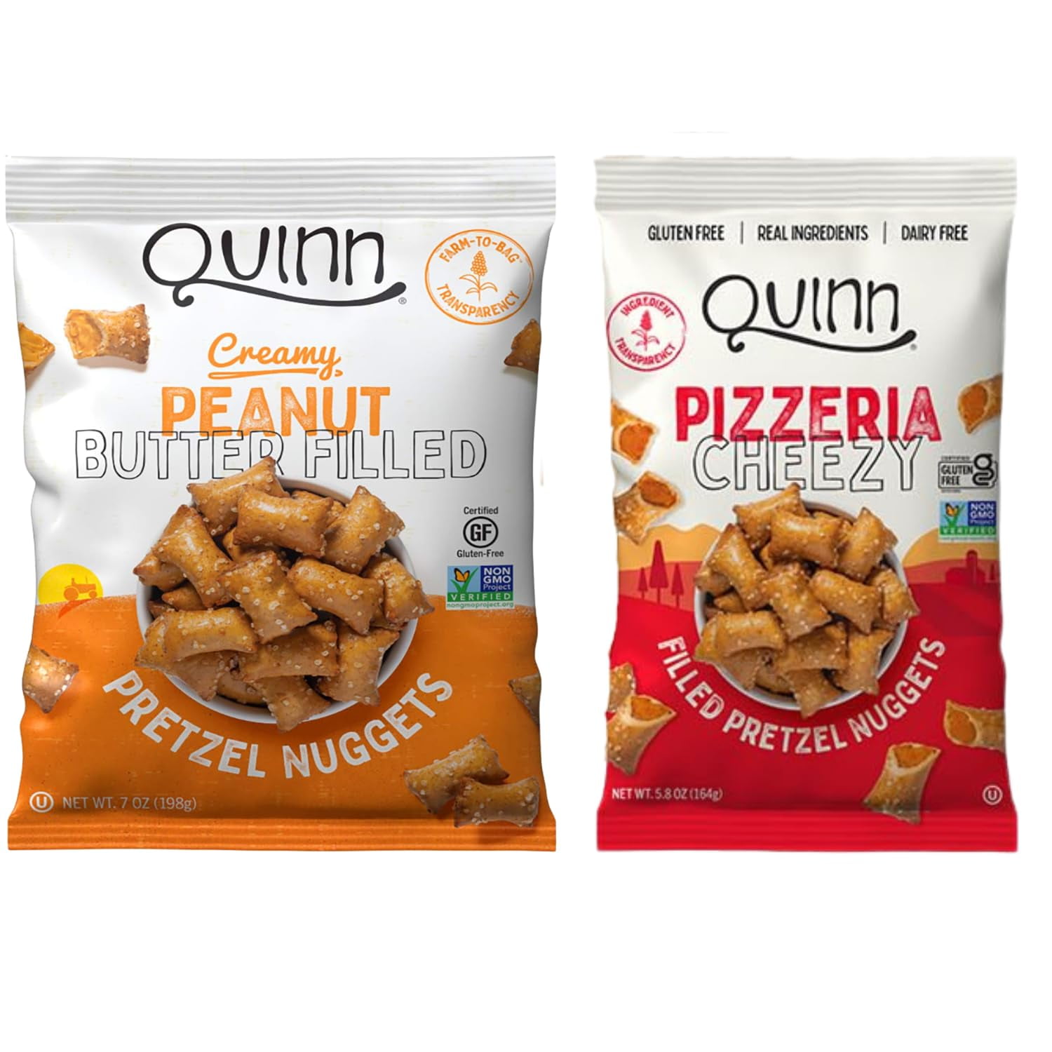 Quinn Pretzel Nuggets Favorites Pack Made with Real Ingredients