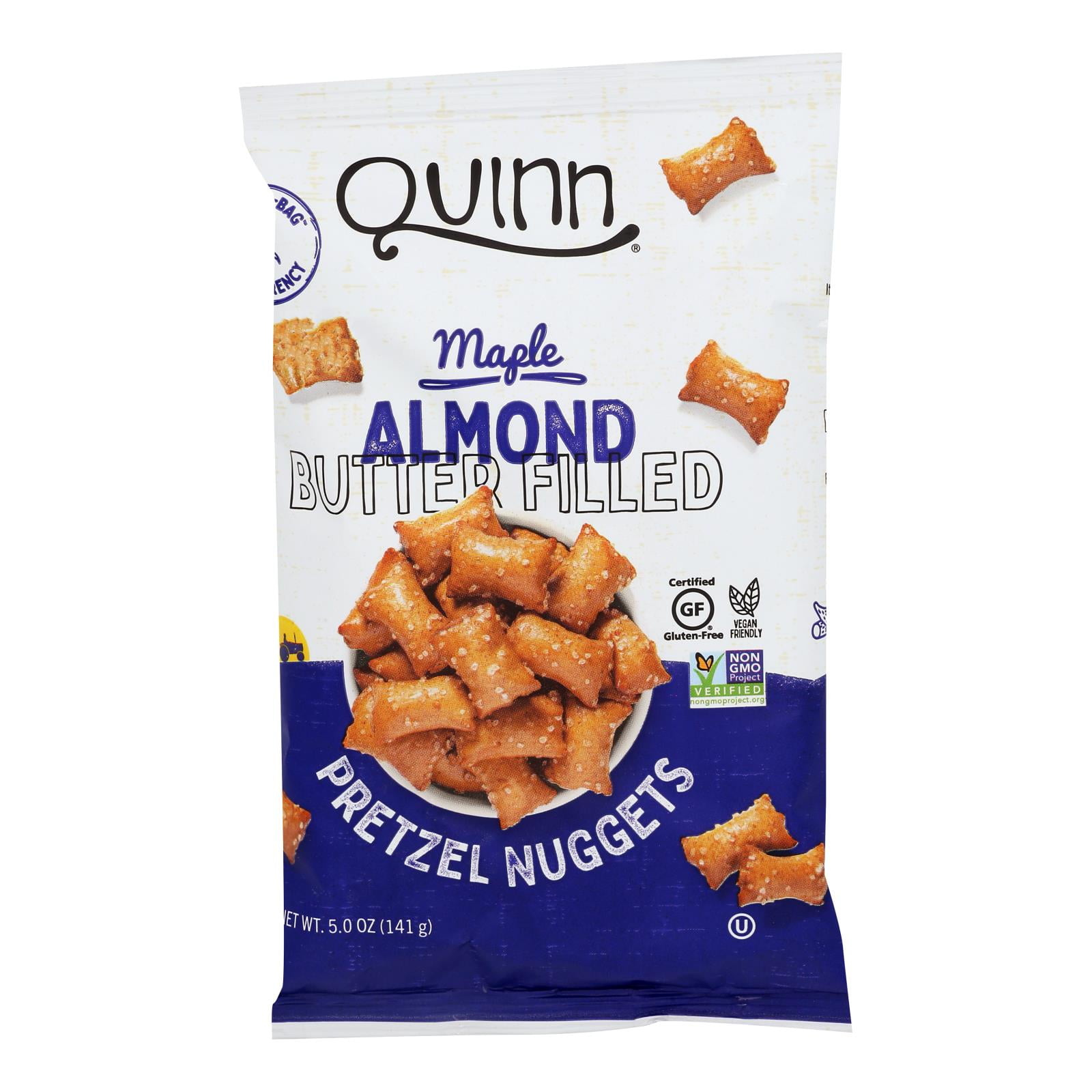 Quinn Pretzel Nuggets Maple Almond Butter 5 oz (Pack Of 8)