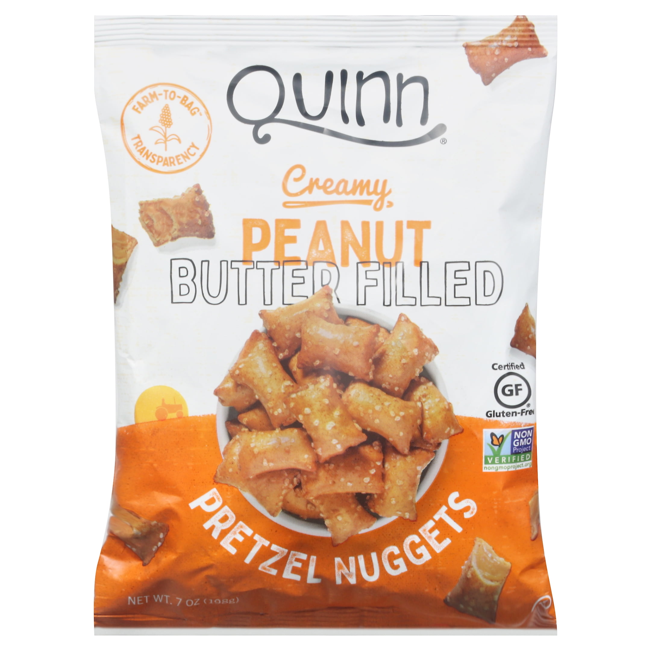 Quinn Pretzel Nuggets Peanut Butter Filled 7 oz (Pack Of 8)