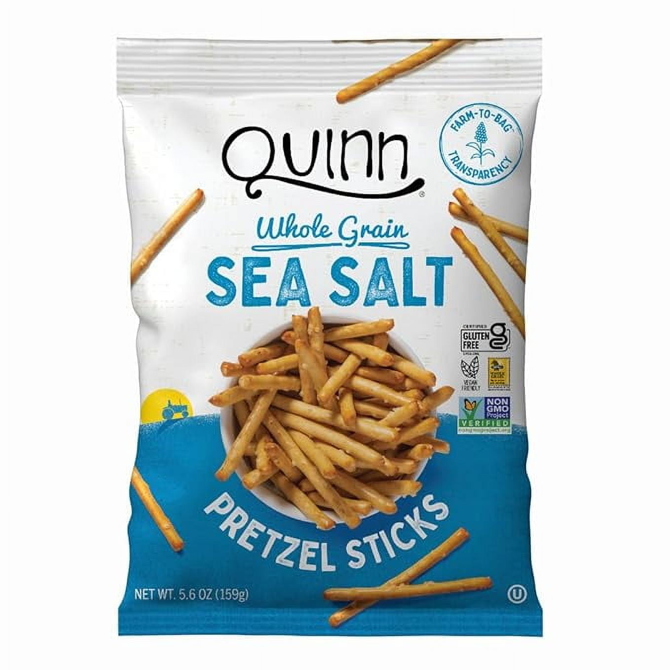 Quinn, Pretzel Sticks Sea Salt, 5.6 Ounce(Packaging May Vary)