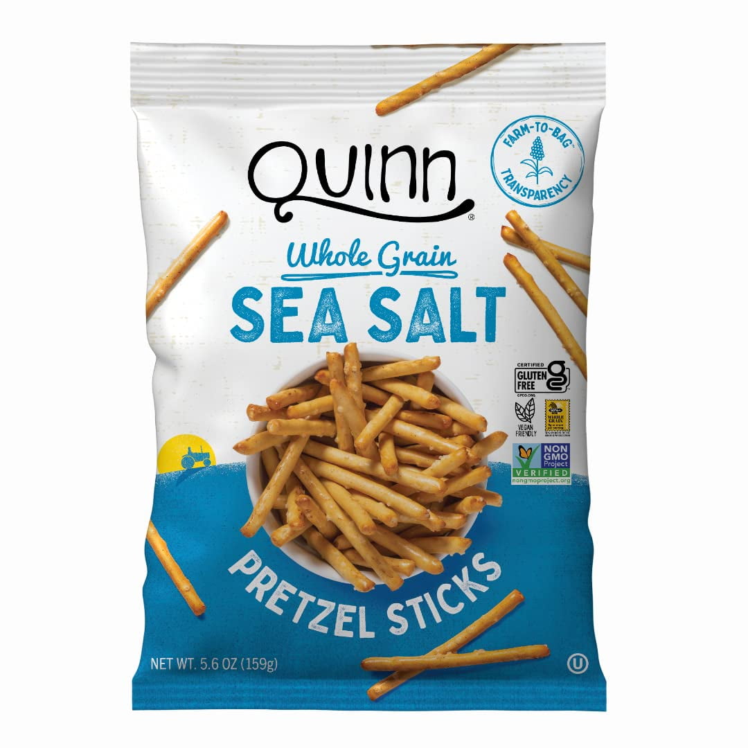 Quinn, Pretzel Sticks Sea Salt, 5.6 Ounce