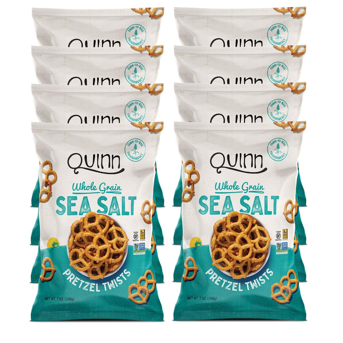 Quinn Sea Salt Twists, Gluten Free Pretzels, Vegan Friendly, Corn Free