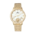 thumbnail image 1 of Quinn Semi-Skeleton Dial Bracelet Watch - Gold, 1 of 3