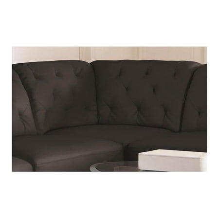 Coaster Quinn Corner-Color:Black,Style:Transitional