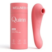 Quinn Wellness Vibrator Wand, Dual-Sided 7 Modes 3 Speeds, Vibrating Massager, G-Spot & Clitoral Stimulator, Cloud Peach