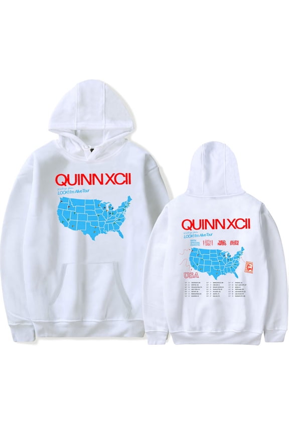 Quinn XCII Hoodie Look I'm Alive Tour 2025 Merch Men/Women Unisex Long Sleeve Sweatshirt Pullover Streetwear
