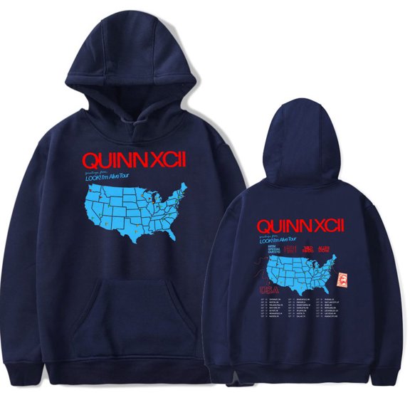 Quinn XCII Hoodie Look I'm Alive Tour 2025 Merch Men/Women Unisex Long Sleeve Sweatshirt Pullover Streetwear