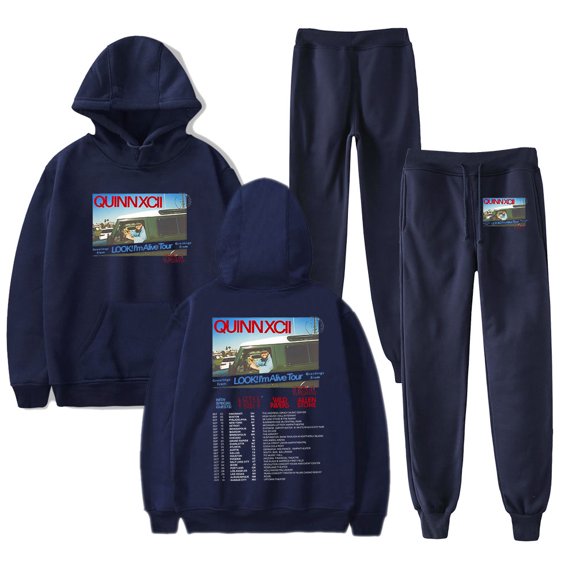 Quinn XCII Look I'm Alive Tour Hoodies Sets Pants Merch Women/Men Sweatshirts Pants Sets Cosplay Streetwear