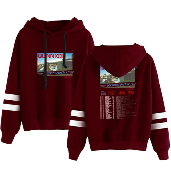 Quinn XCII Look I'm Alive Tour Long Sleeve Hooded Sweatshirt Merch For Men/Women Hoodies Fashion Cosplay Streetwear