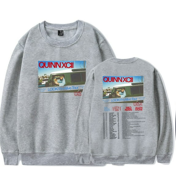 Quinn XCII Look I'm Alive Tour Merch Long Sleeve Crewneck Sweatshirt For Men/Women Unisex Fashion Streetwear