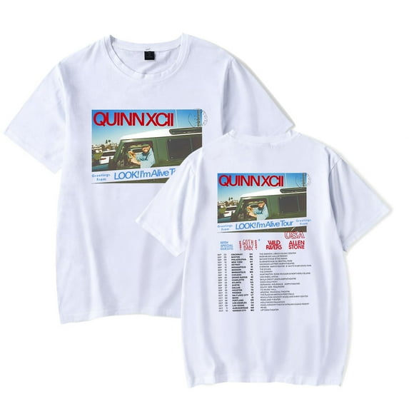 Quinn XCII Look I'm Alive Tour T-Shirt Merch For Women/Men Unisex Summer Short Sleeve Tshirt Fashion Streetwear