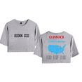 thumbnail image 1 of Quinn XCII Merch LOOK! I'm Alive Tour Crop Top Midriff-Baring Tshirt Girl Short Sleeve, 1 of 2