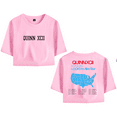 thumbnail image 1 of Quinn XCII Merch LOOK! I'm Alive Tour Crop Top Midriff-Baring Tshirt Girl Short Sleeve, 1 of 2