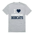 thumbnail image 1 of Quinnipiac University I Love T-Shirt, Heather Grey - Medium, 1 of 1