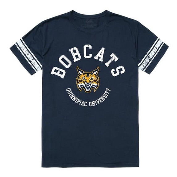 Quinnipiac University Men Football T-Shirt, Navy - Large
