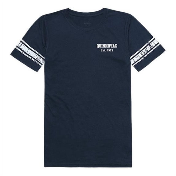 Quinnipiac University Practice T-Shirt for Women, Navy - Small