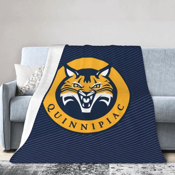 Quinnipiac University Ultra-Soft Micro Fleece Blanket Multi-Size Flannel Blanket