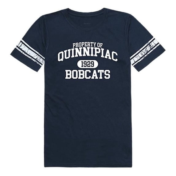Quinnipiac University Women Property T-Shirt, Navy - Medium