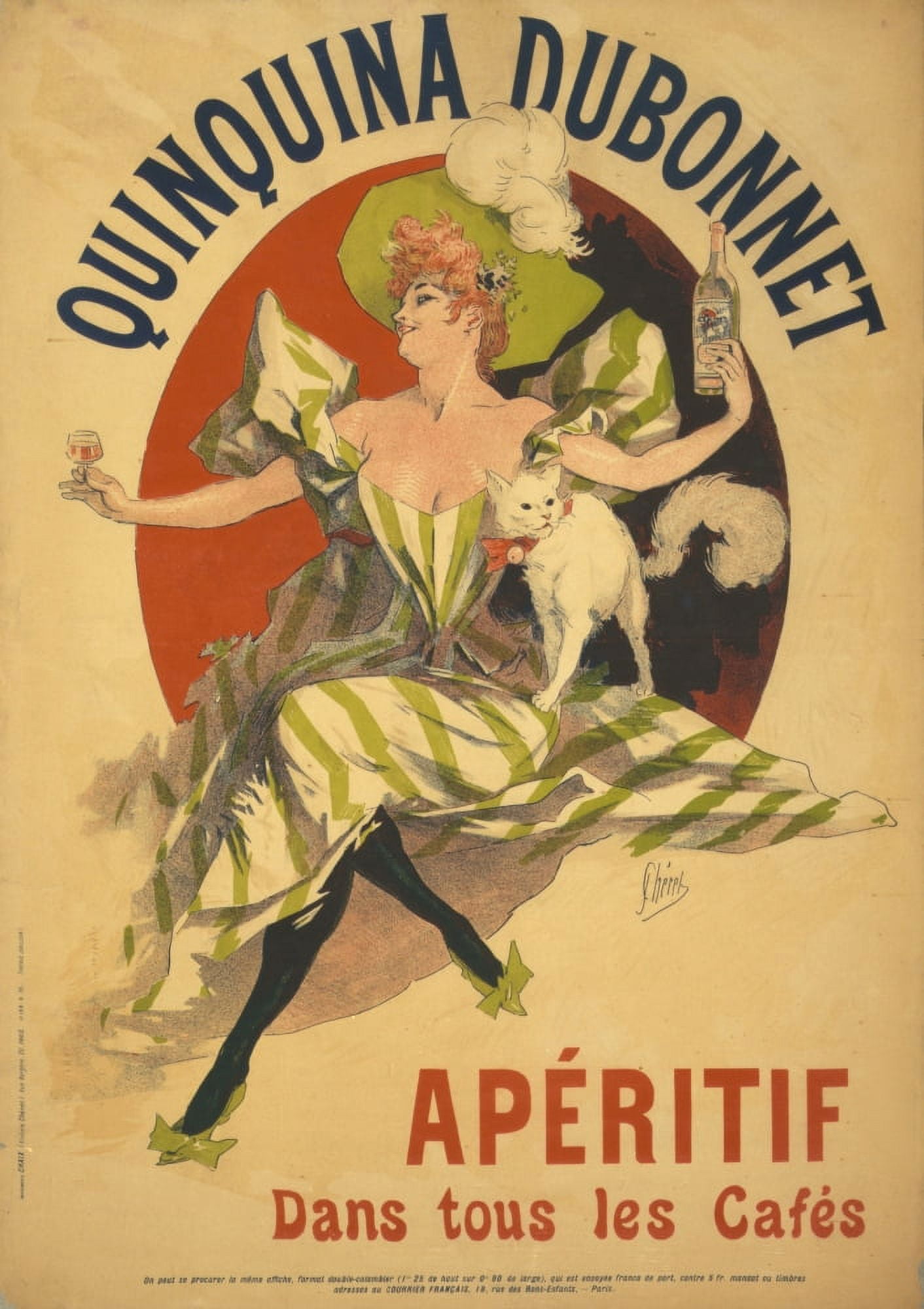 Quinquina Dubonnet 1895 Canvas Art - Jules Chret (18 x 24)