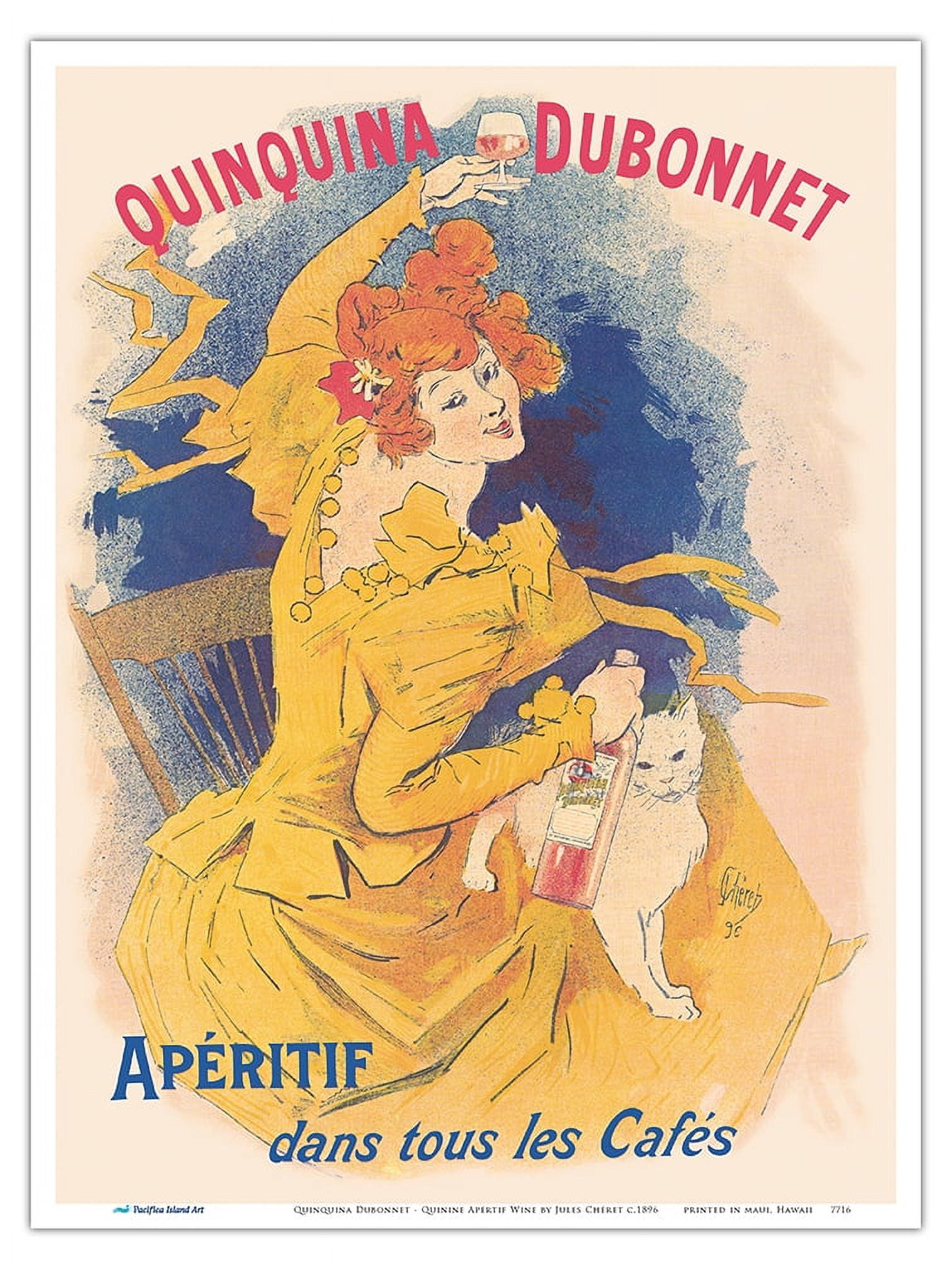 Affiche Vintage Dubonnet Par Chéret - Originale De 1981, Pub D'époque