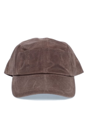 Quint Fishing Hat Jaws Cap Canvas 5 Panel Adult Unisex Snap closure Brown