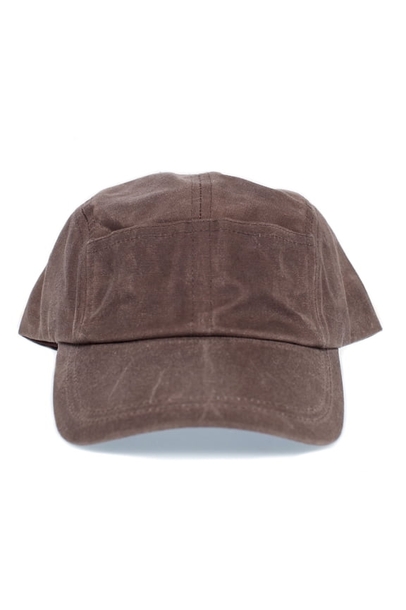 Quint Fishing Hat Jaws Cap Canvas 5 Panel Adult Unisex Snap closure Brown