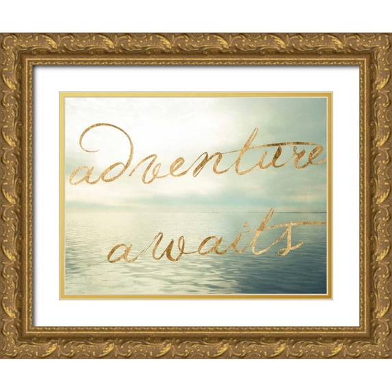 Quintero, Sonja 18x15 Gold Ornate Wood Framed with Double Matting Museum Art Print Titled - Water Bliss II