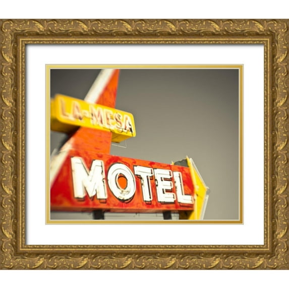Quintero, Sonja 24x20 Gold Ornate Wood Framed with Double Matting Museum Art Print Titled - Cafe Rock II