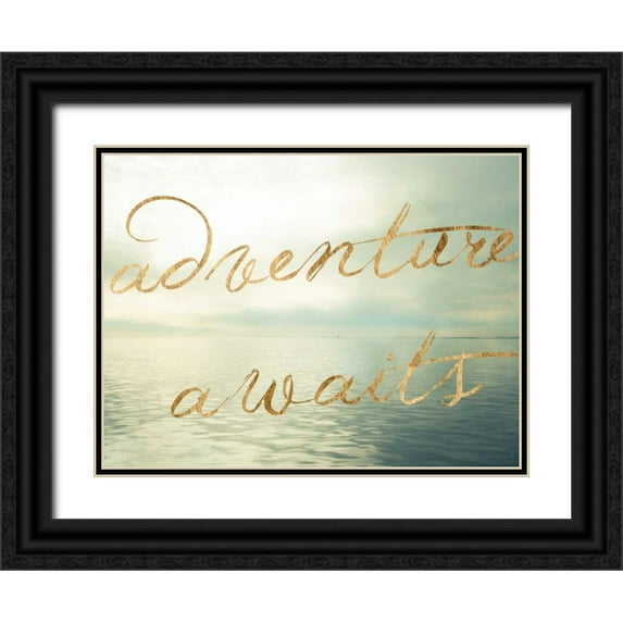 Quintero, Sonja 32x25 Black Ornate Wood Framed with Double Matting Museum Art Print Titled - Water Bliss II