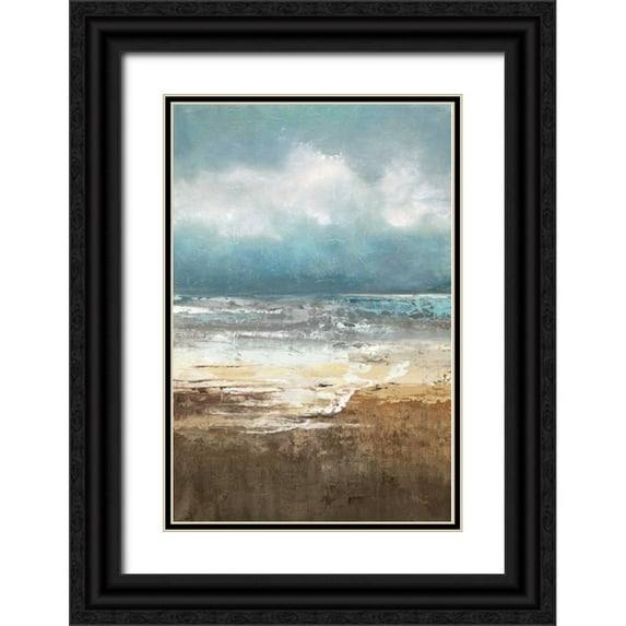 Quintero, Tita 13x18 Black Ornate Wood Framed with Double Matting Museum Art Print Titled - Oceanscape