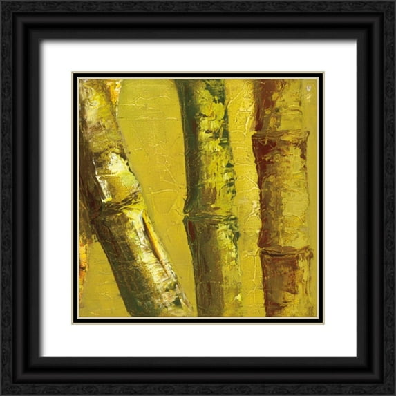 Quintero, Tita 15x15 Black Ornate Wood Framed with Double Matting Museum Art Print Titled - Bamboo Columbia IV