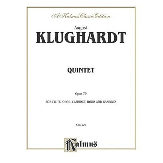 Pre-Owned Quintet, Op. 79: Flute, Oboe, Clarinet, Horn & Bassoon (Paperback 9780757915703) by August Klughardt